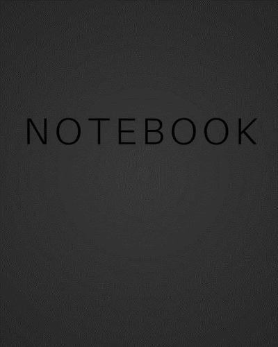 Notebook - Black Cover with Black Text