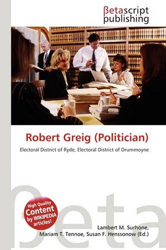 Robert Greig (Politician): (English)