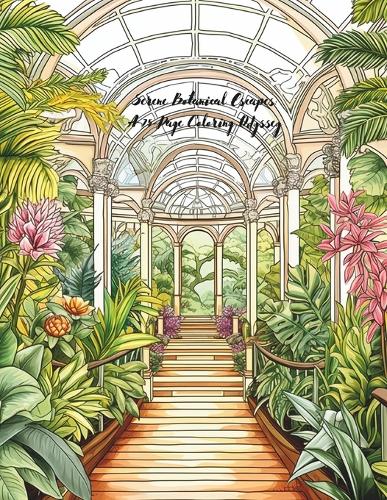 Serene Botanical Escapes: A 75-Page Coloring Odyssey