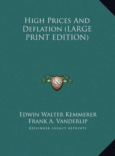 High Prices and Deflation