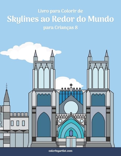 Livro para Colorir de Skylines ao Redor do Mundo para Crianças 8
