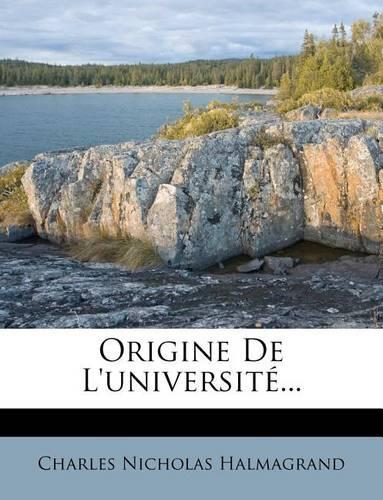 Origine De L'université...