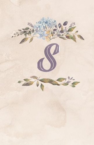 Vintage Floral Monogram Journal - S: Creative Journal: 5.5 X 8.5, Cream Paper, 5mm Dot Grid, 150 Pages