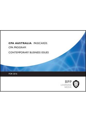 CPA Australia Contemporary Business Issues: Passcards