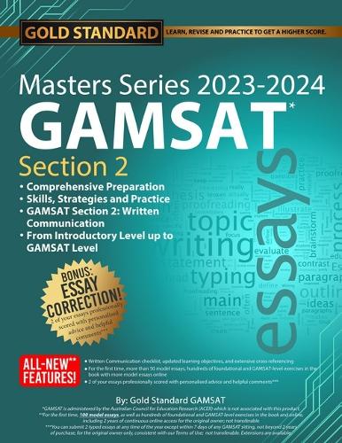 2023-2024 Masters Series GAMSAT Section 2 Preparation by Gold Standard