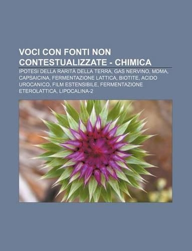 Voci Con Fonti Non Contestualizzate - Chimica