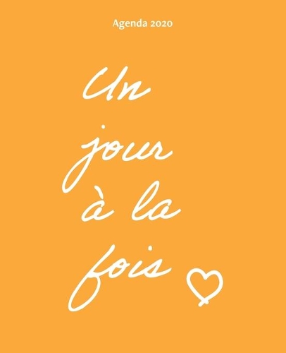 Un jour à la fois: Agenda, 12 mois de janvier à décembre, planification hebdomadaire, semainier simple et graphique, design soigné et professionnel