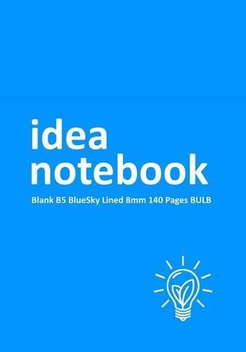 Idea Notebook Blank B5 BlueSky Lined 8mm 140 Pages BULB