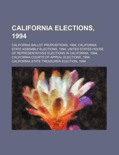 California Elections, 1994