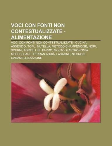 Voci Con Fonti Non Contestualizzate - Alimentazione
