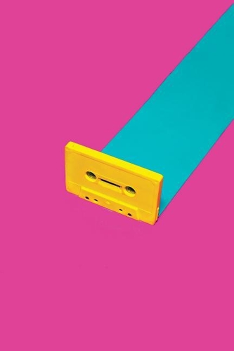 Retro Cassette Tape Notebook: 90s Nostalgia Fluoro Pop Art - 120-Page Lined Journal(1 Born in the 80s)