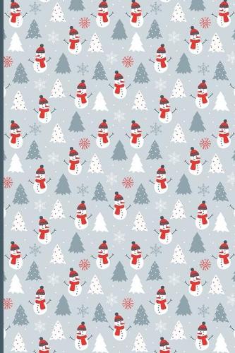 Christmas Tree and Snowman - Blank Journal Notebook: 6x9 120 BLANK Pages Notebook, Great Gift for Graduates, Gift for Birthday, Brain, Pink, Christmas, Blank Unlined Pages(2 Christmas)