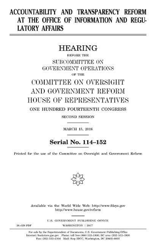 Accountability and transparency reform at the Office of Information and Regulatory Affairs