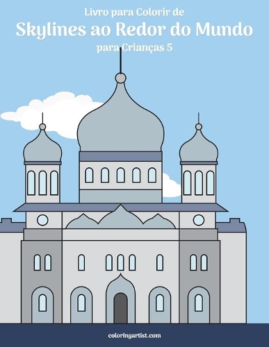 Livro para Colorir de Skylines ao Redor do Mundo para Crianças 5