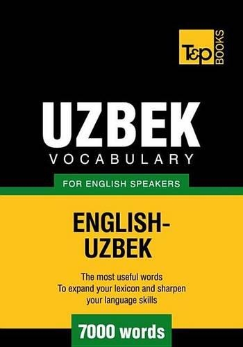 T&p English-Uzbek Vocabulary 7000 Words