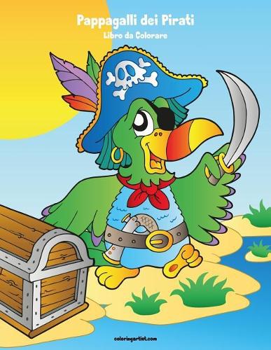Pappagalli dei Pirati Libro da Colorare 1