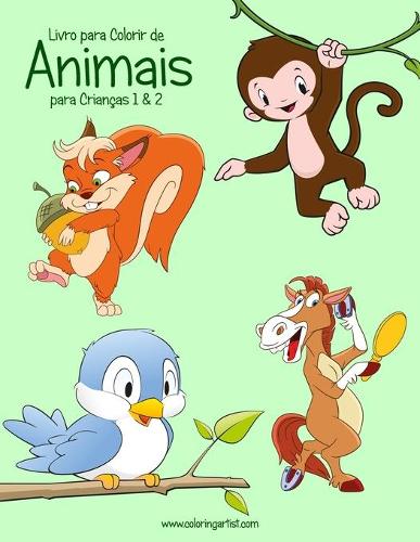 Livro para Colorir de Animais para Crianças 1 & 2