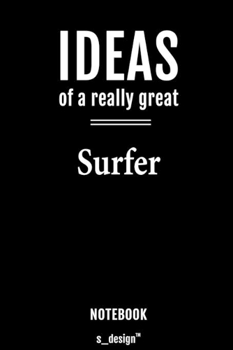 Notebook for Surfers / Surfer: awesome handy Note Book [120 blank lined ruled pages]