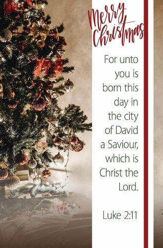 Christmas Bulletin: Merry Christmas Unto Us a Child (Package of 100)