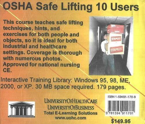 OSHA Safe Lifting, 10 Users