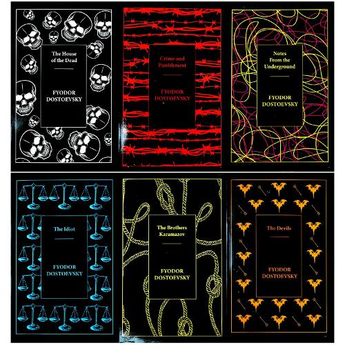 Complete Collection of Fyodor Dostoevsky 6 Books Set(Crime and Punishment, Notes From the Underground,The Brothers Karamazov,The Devils,The House of the Dead,The Idiot)