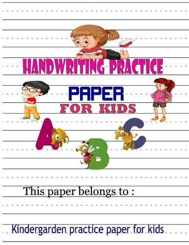 Handwriting practice paper for kids