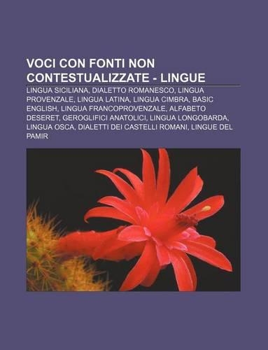 Voci Con Fonti Non Contestualizzate - Lingue