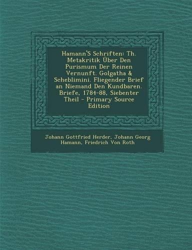 Hamann's Schriften