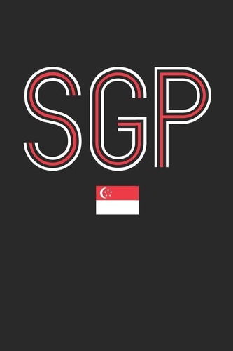 Vintage Singapore Notebook - Singapore Diary - Retro Singaporean Flag Journal - Singapore Gifts