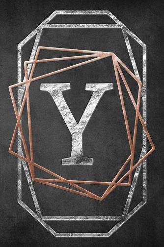 Chalkboard Foiling Minimalist Letter Notebook - Y: A personalized monogram notebook just for you!
