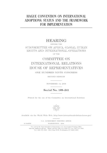 Hague Convention on International Adoptions