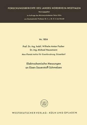 Elektrochemische Messungen an Eisen-Sauerstoff-Schmelzen