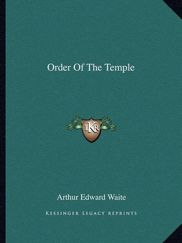 Order Of The Temple: (English)