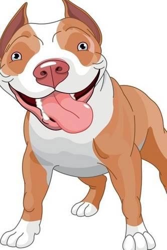 Pitbull Terrier Notebook & Journal. Productivity Work Planner & Idea Notepad