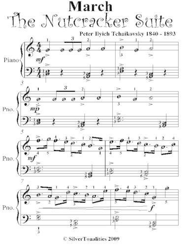 March the Nutcracker Suite Easiest Piano Sheet Music