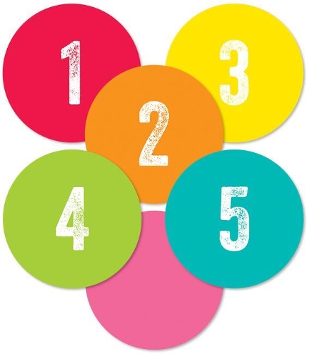 Woodland Whimsy Student Numbers Mini Cut-Outs