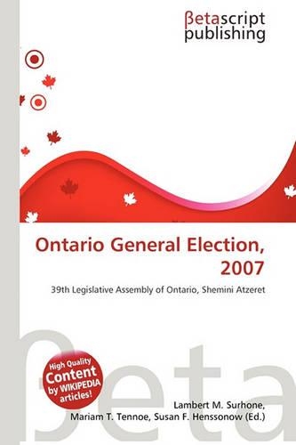 Ontario General Election, 2007