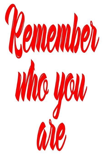Remember Who You Are: 6x9 College Ruled Line Paper 150 Pages