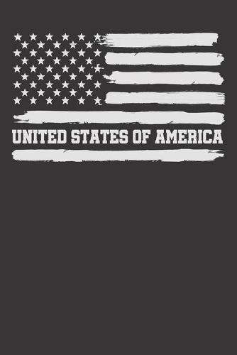 Notebook: USA Flag US United States Of America 4th Of July Merica Gift Dot Grid 6x9 120 Pages Journal