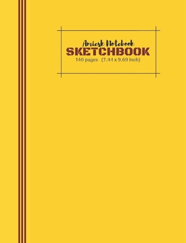 Amiesk Notebook - Sketch Book - 140 pages (7.44 x 9.69 inch)