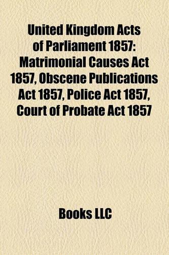 United Kingdom Acts of Parliament 1857