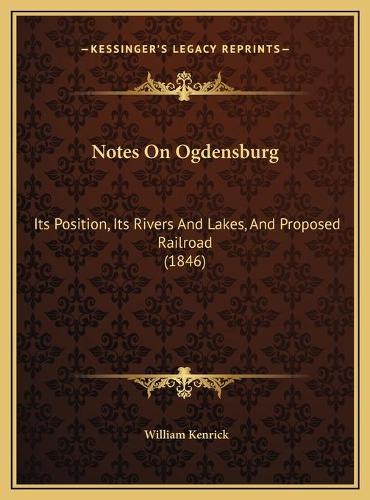 Notes On Ogdensburg