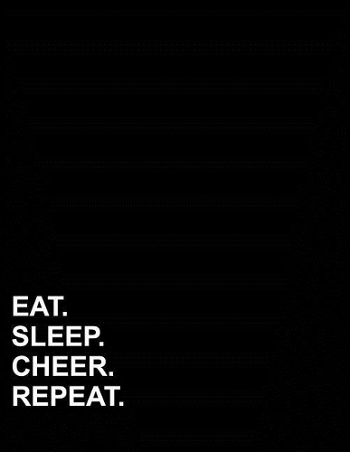 Eat Sleep Cheer Repeat: Graph Paper Notebook: 1/2 Inch Squares Without Border(71 Graph Paper Notebook: 1/2 Inch Squares Without Border)