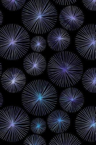 Bullet Journal Notebook Watercolor Dandelion Puff Balls Pattern 1