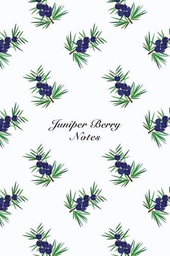 Juniper Berry Notes: 6"x9" Unruled Blank Notebook Watercolor Texture Design Tropical Organic Fruit Pattern Cover. Matte Softcover Note Book Journal