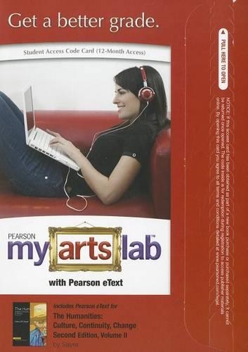 The MyLab Arts with Pearson eText -- Standalone Access Card -- for Humanities