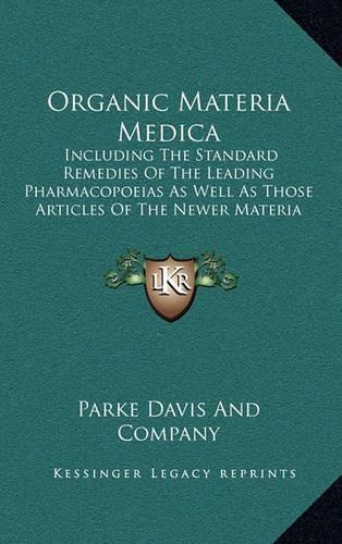 Organic Materia Medica