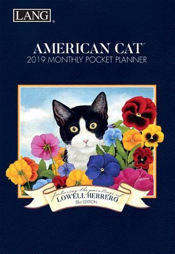 American Cat 2019 4.5 X 6.5 Monthly Pocket Planner