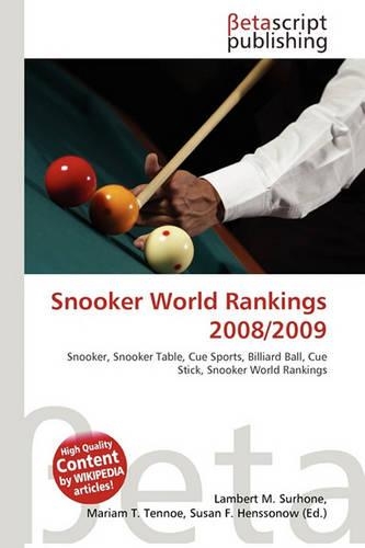 Snooker World Rankings 2008/2009