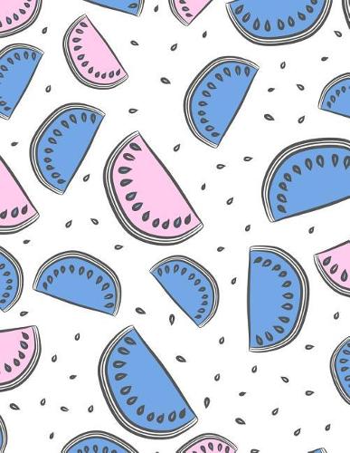 Watermelon Notebook Blank: Vintage Cute Fruit Sketchbook Blank Paper Book Unlined Unruled Sheet Drawing Sketching Doodle Doodling Painting Journal Sticker Book For Kids Teen G(25 Watermelon Notebook Blank)